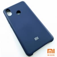 Чехол Бампер Silicone Case Xiaomi Mi Max 3 (Синий)