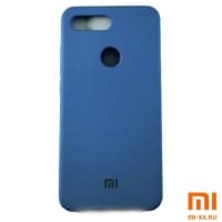 Чехол Бампер Silicone Case Xiaomi mi 8 lite (Голубой)