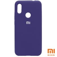 Силиконовый бампер Silicone Case для Xiaomi Redmi Note 7 (Фиолетовый)