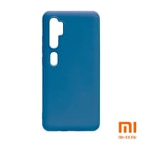 Силиконовый бампер Silicone Case для Xiaomi Mi 10 (Синий)
