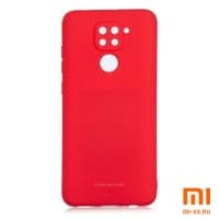 Силиконовый бампер Silicone Case для Xiaomi Redmi Note 9 (Красный)
