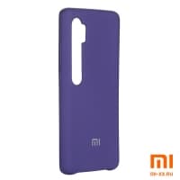 Силиконовый бампер Silicone Case для Xiaomi Mi Note 10 (Фиолетовый)