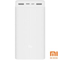 Внешний аккумулятор Xiaomi Mi Power Bank 3 30 000 mAh (White)