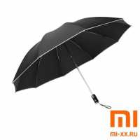 Зонт со светоотражающей лентой Xiaomi Mi Zuodu Reverse Folding Umbrella (Black)