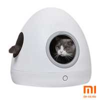 Умный домик для кошек Moestar Spaceship с подогревом (White)