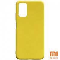 Чехол бампер Silicone Case для Xiaomi POCO M3 (Yellow)
