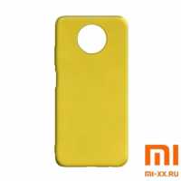 Чехол бампер Silicone Case для Redmi Note 9T (Yellow)