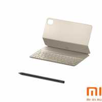 Комплект чехол-книжка c клавиатурой и стилус для Mi Pad 5 (White)
