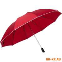 Зонт Xiaomi Mi Zuodu Reverse Folding Umbrella с фонариком (Red)