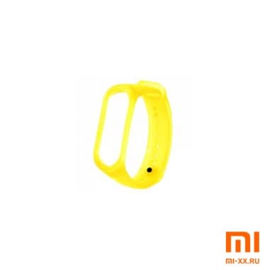 Ремешок Xiaomi Mi Band 3/4 Прозрачный (Yellow)