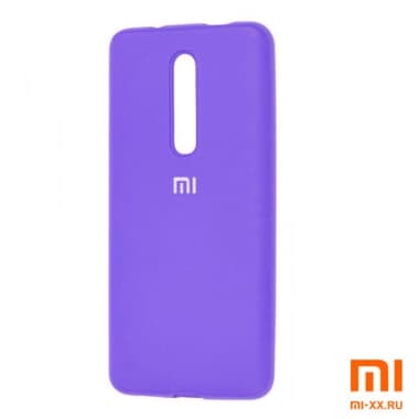 Силиконовый бампер Silicone Case для Xiaomi Mi 9T Pro (Фиолетовый)
