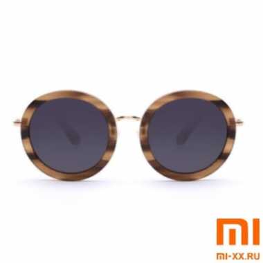 Солнцезащитные Очки TS Vintage Round Frame Woman Sunglasses (Brown)