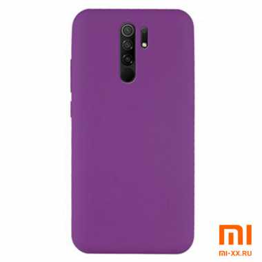 Силиконовый бампер Silicone Case для Xiaomi Redmi 9 (Фиолетовый)