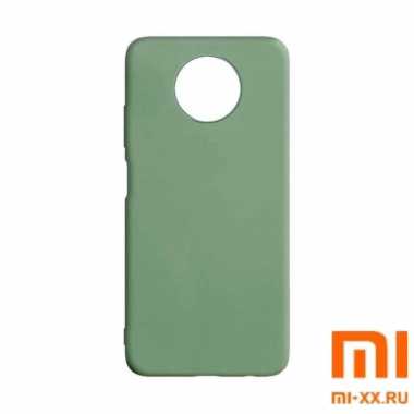 Чехол бампер Silicone Case для Redmi Note 9T (Light Green)