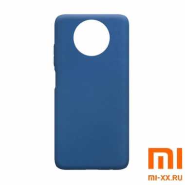 Чехол бампер Silicone Case для Redmi Note 9T (Blue)