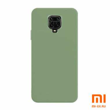 Чехол бампер Silicone Case для Redmi Note 9S/ Redmi Note 9 Pro (Light Green)