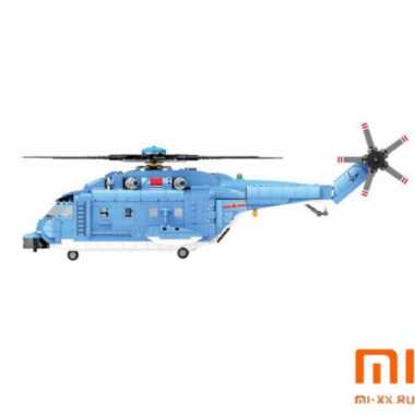 Конструктор Xiaomi Senbao Military Collection Helicopter (Light Blue)
